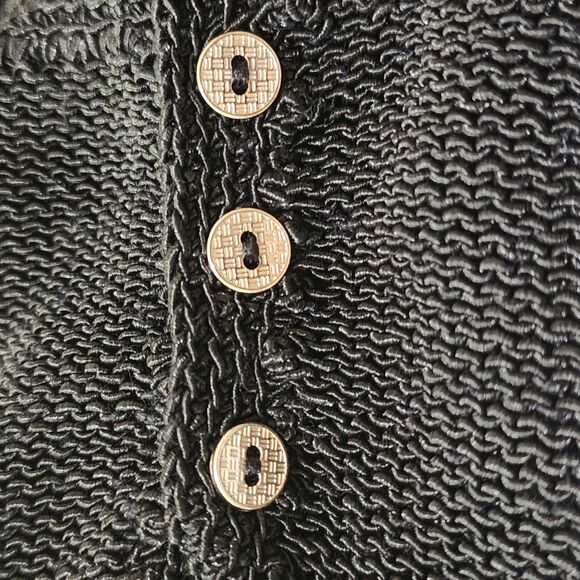 J. McLaughlin Womens Fern Sweater in Black Size S/M Pullover V-neck Cotton-Blend - Picture 8 of 8